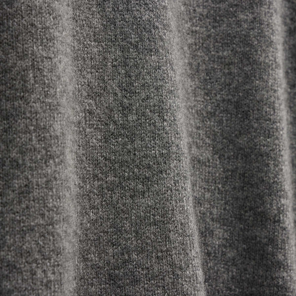 Mid Gauge Cashmere Knit Zip Up Hoodie in Thunder | James Perse Los Angeles