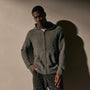 Mid Gauge Cashmere Knit Zip Up Hoodie in Thunder | James Perse Los Angeles