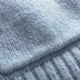 Lightweight Cashmere Full Zip Hoodie - Azure