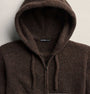 Lghtwght Cashmere Full Zp Hoodie - Bark | James Perse Los Angeles