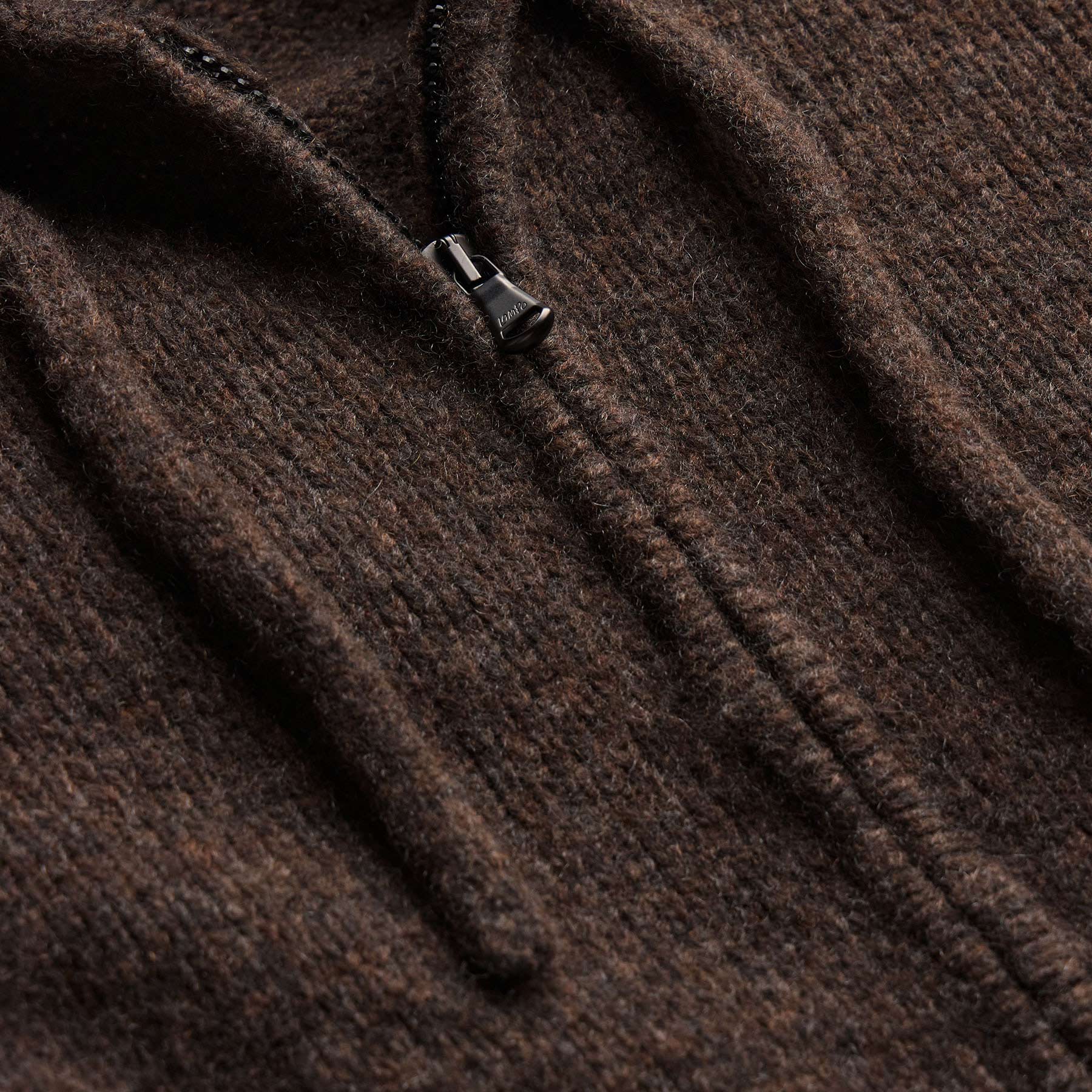 Lghtwght Cashmere Full Zp Hoodie - Bark | James Perse Los Angeles