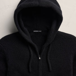 Lghtwght Cashmere Full Zp Hoodie - True Black | James Perse Los Angeles