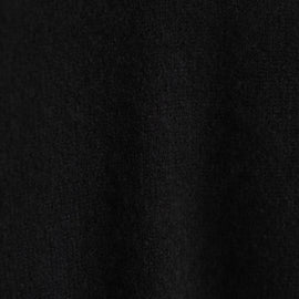 Lightweight Textured Cashmere VinNeck in True Black | James Perse Los Angeles