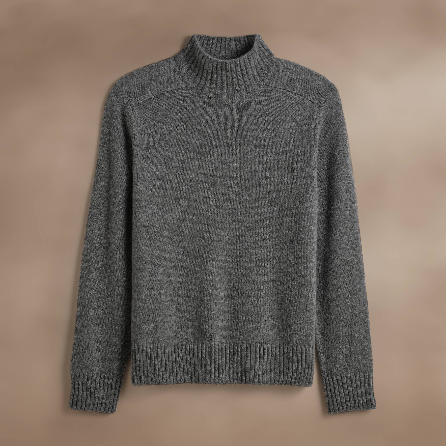 Cashmere Funnel Neck Sweater in Thunder | James Perse Los Angeles