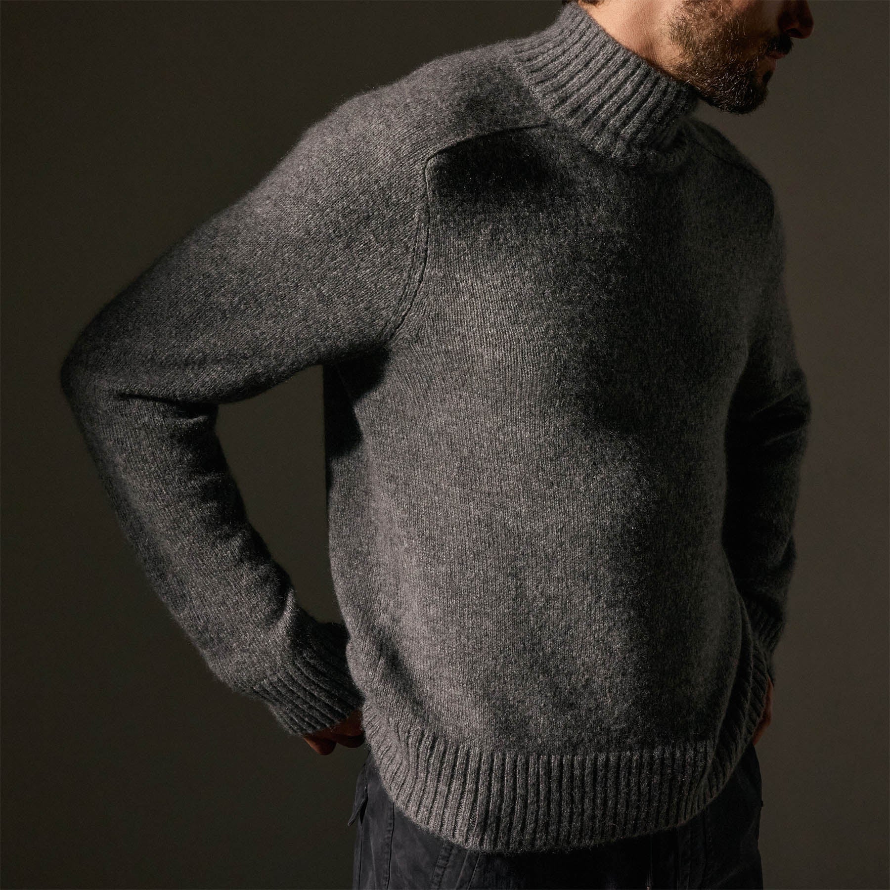 Cashmere Funnel Neck Sweater