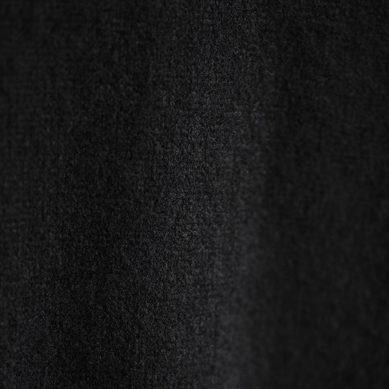 Cashmere Funnel Neck Sweater in True Black | James Perse Los Angeles
