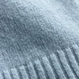 Lightweight Textured Cashmere Crew - Azure