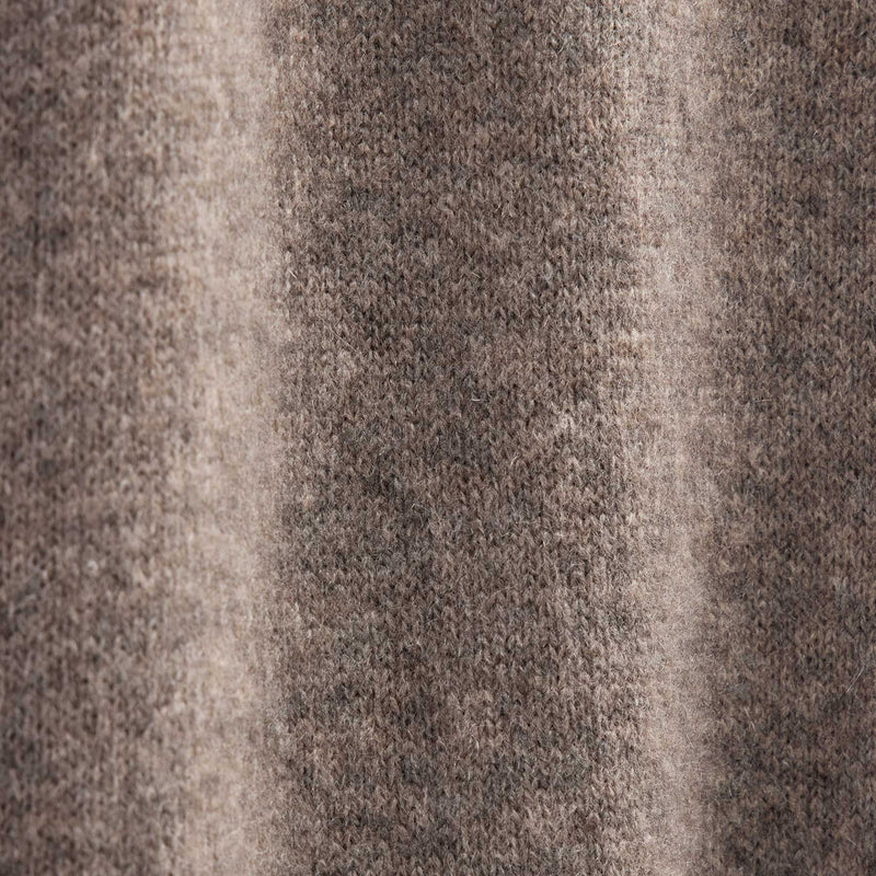 Lightweight Textured Cashmere Crew in Beige Melange | James Perse Los Angeles FLAT