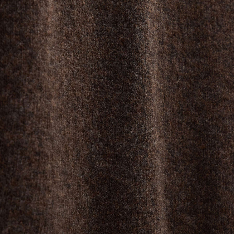 Lightweight Textured Cashmere Crew in Bark | James Perse Los Angeles