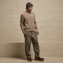 Lightweight Textured Cashmere Crew in Coyote | James Perse Los Angeles