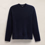 Lightweight Textured Cashmere Crew in Deep Navy | James Perse Los Angeles