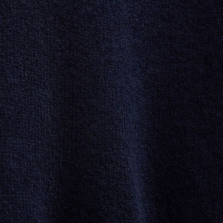 Lightweight Textured Cashmere Crew in Deep Navy | James Perse Los Angeles