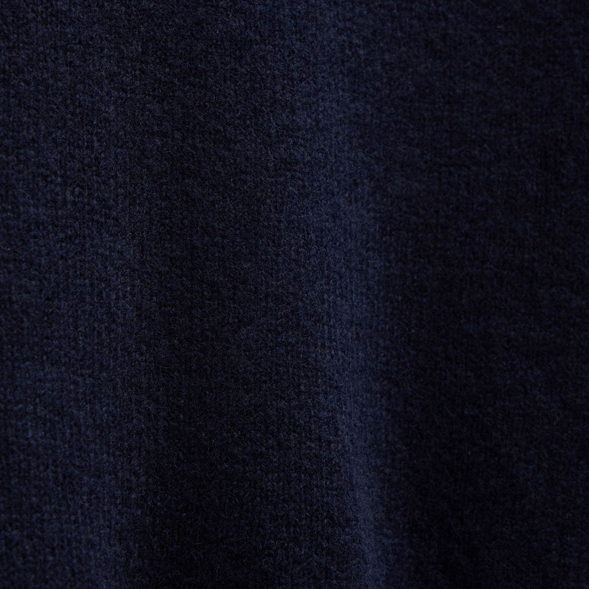 Lightweight Textured Cashmere Crew in Deep Navy | James Perse Los Angeles