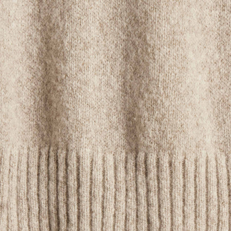 Lightweight Textured Cashmere Crew  in Hazel | James Perse Los Angeles