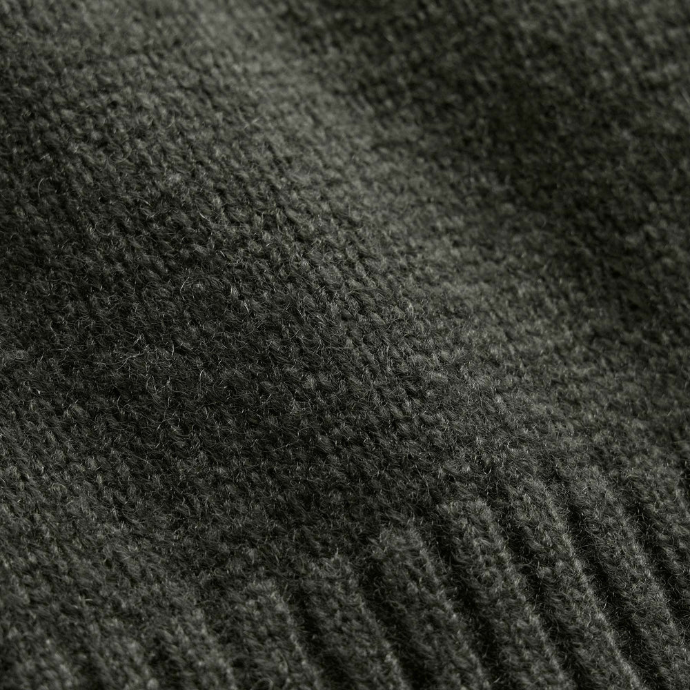 Lightweight Textured Cashmere Crew - Pine