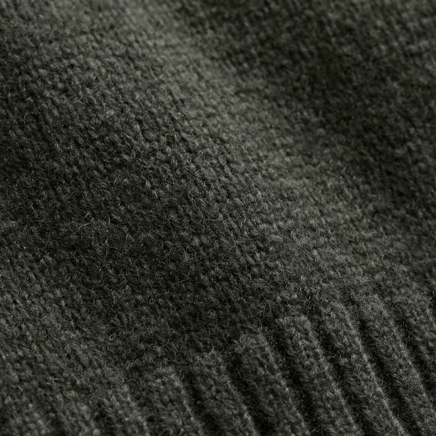 Lightweight Textured Cashmere Crew - Pine