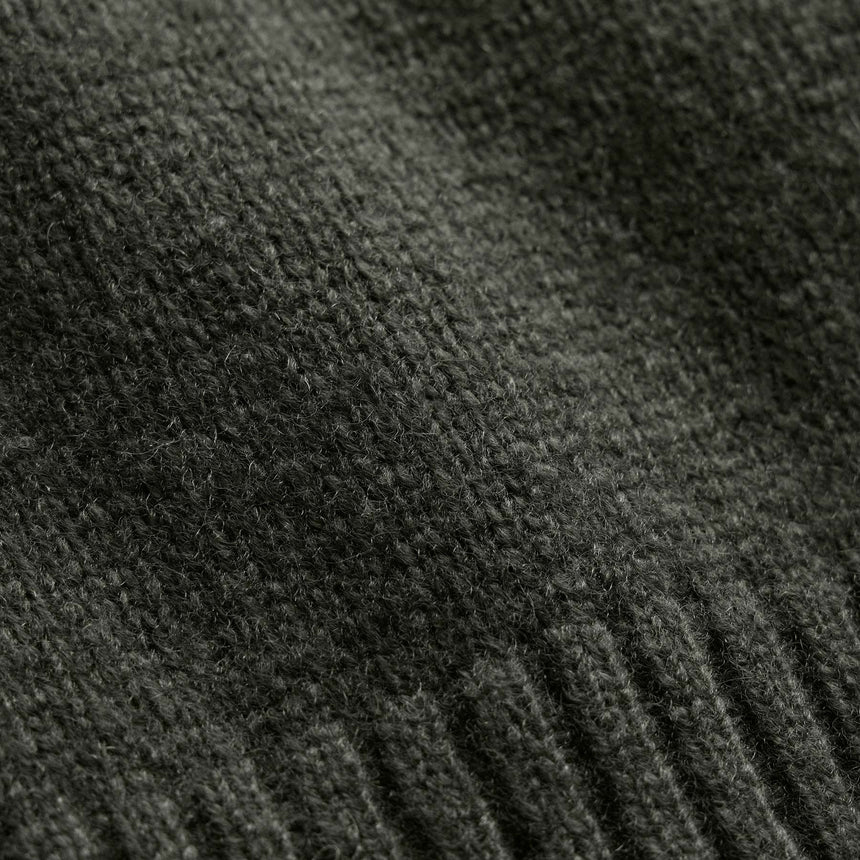 Lightweight Textured Cashmere Crew - Pine