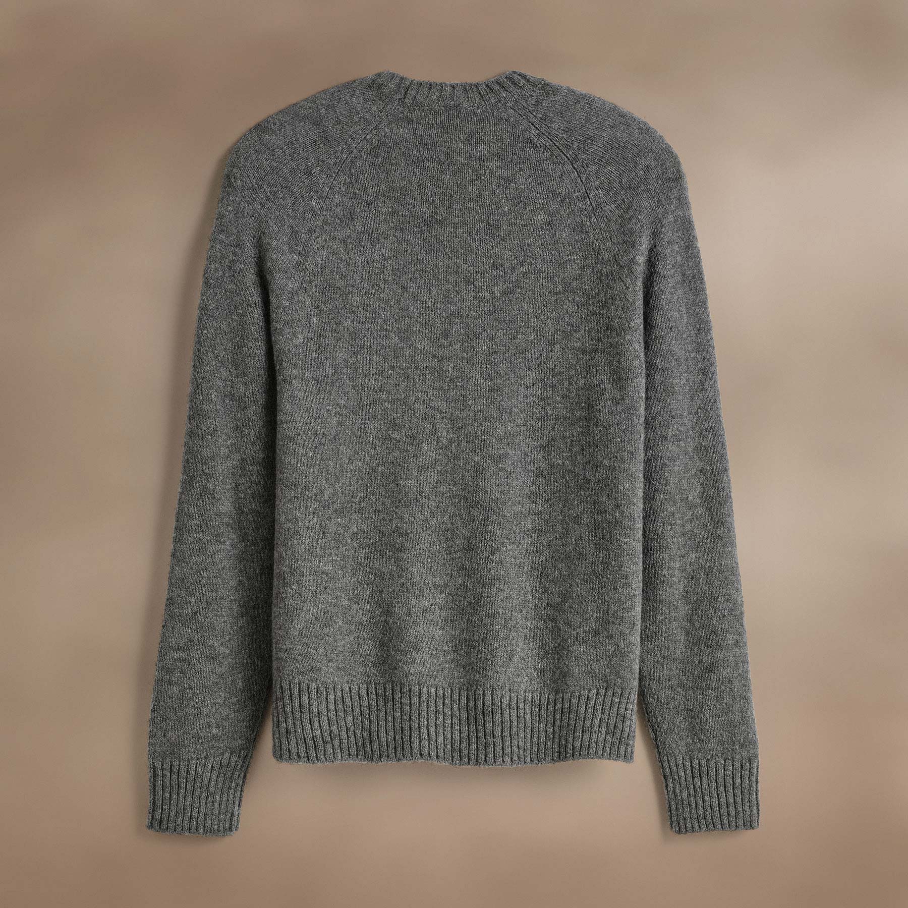 Lightweight Textured Cashmere Crew in Thunder | James Perse Los Angeles