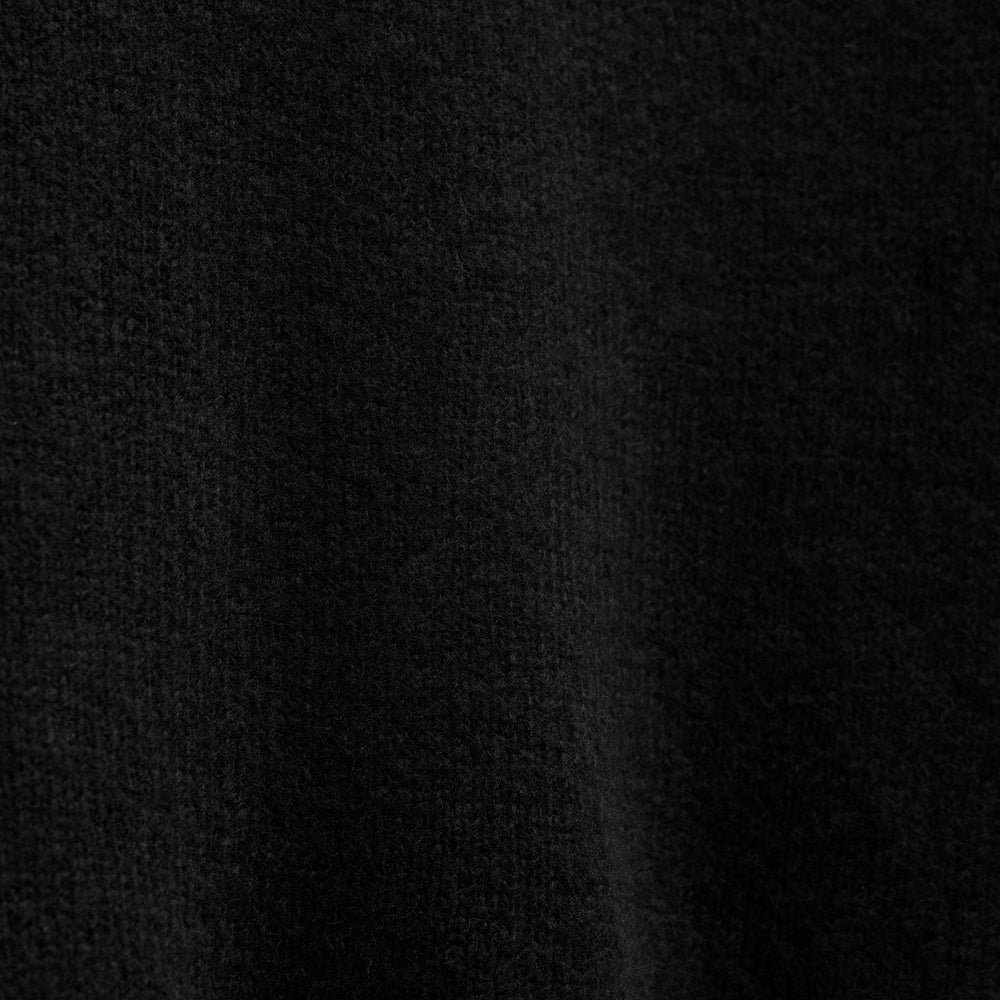 Lightweight Textured Cashmere Crew in True Black | James Perse Los Angeles