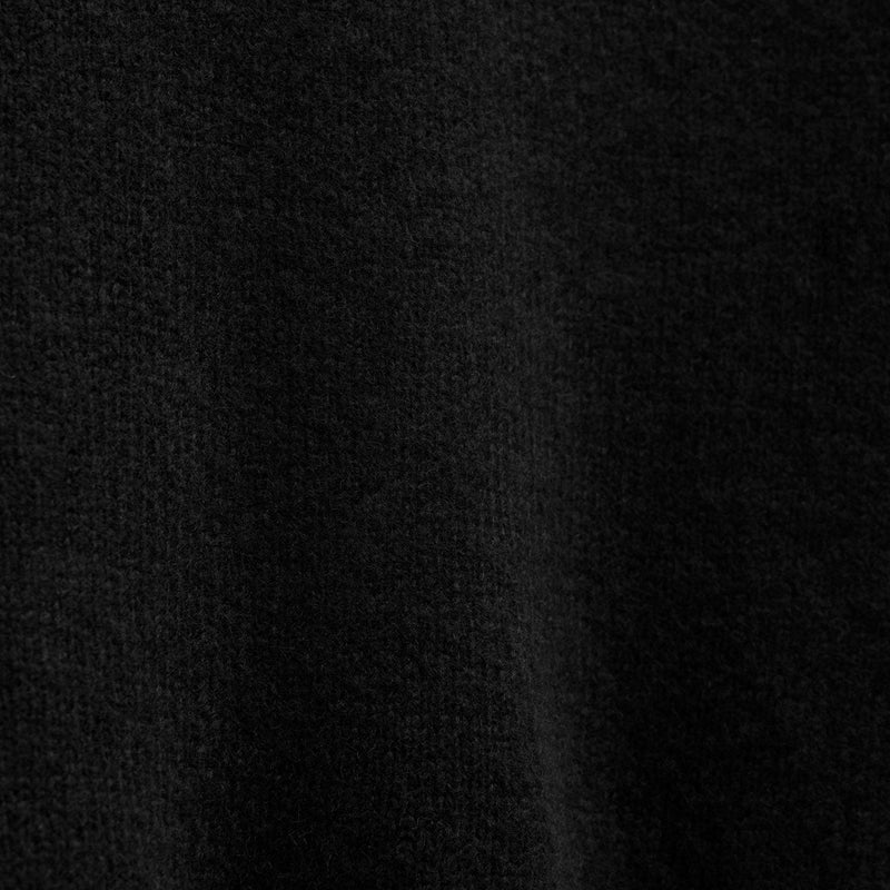 Lightweight Textured Cashmere Crew in True Black | James Perse Los Angeles