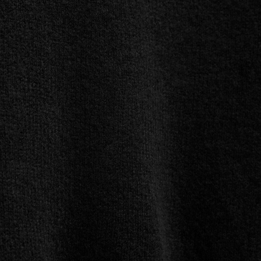 Lightweight Textured Cashmere Crew in True Black | James Perse Los Angeles