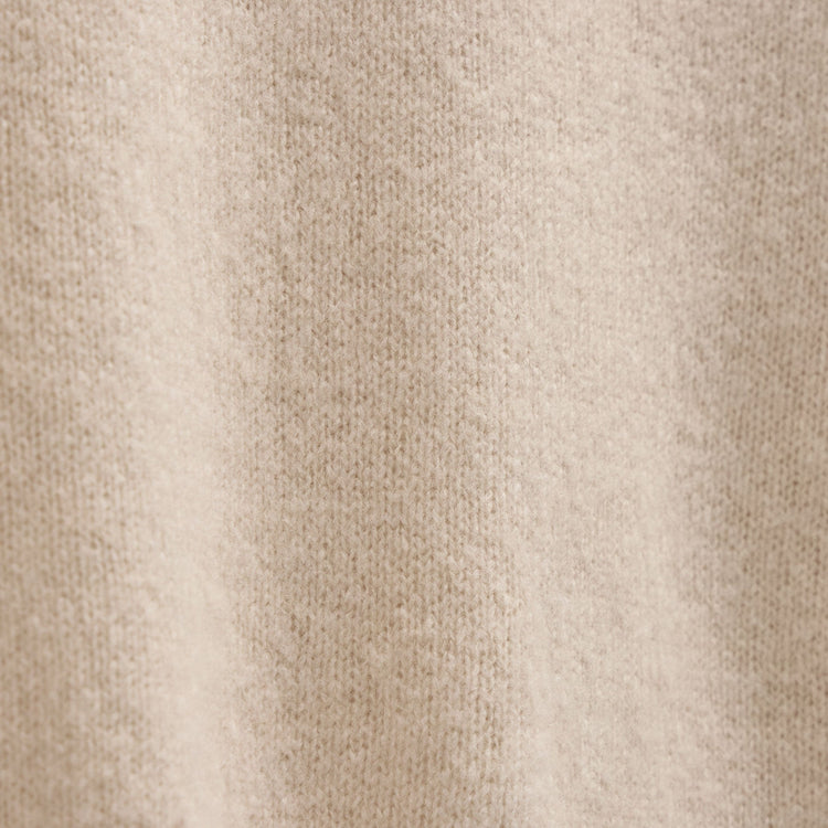 Lightweight Textured Cashmere Crew in Wheat | James Perse Los Angeles