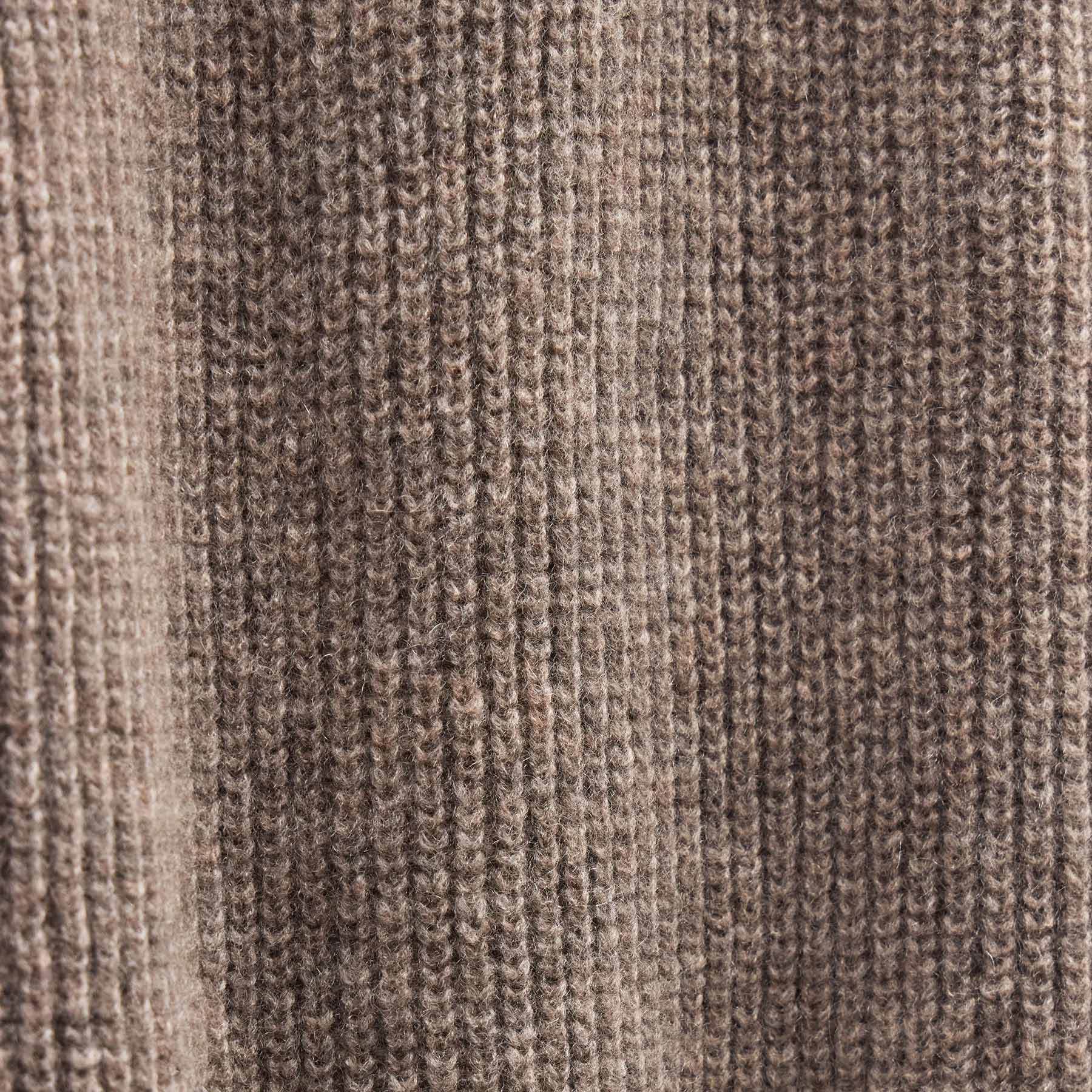 Lightweight Cashmere Button Funnel Neck in Beige Melange | James Perse Los Angeles FLAT