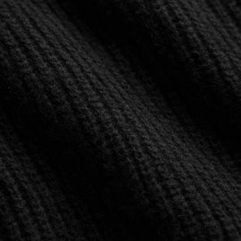Lightweight Cashmere 1/4 Button Sweater - Black | James Perse Los Angeles