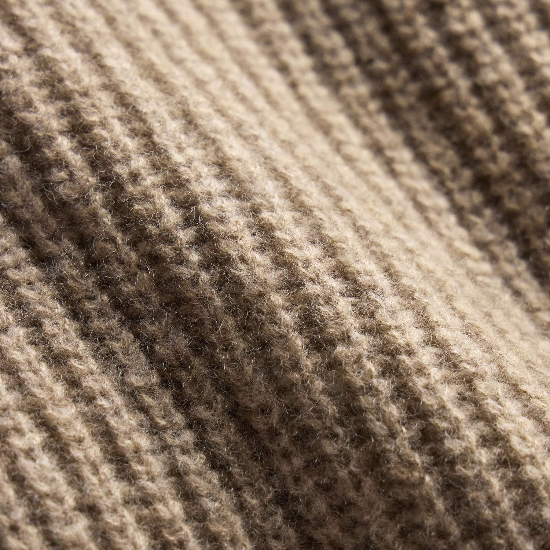 Lightweight Cashmere 1/4 Button Sweater - Coyote