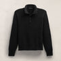 Lightweight Cashmere Button Funnel Neck In Black | James Perse Los Angeles FLAT