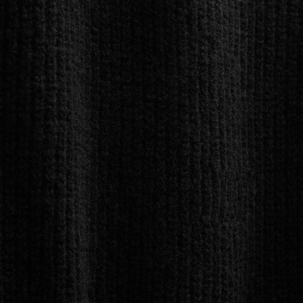 Lightweight Cashmere Button Funnel Neck In Black | James Perse Los Angeles FLAT