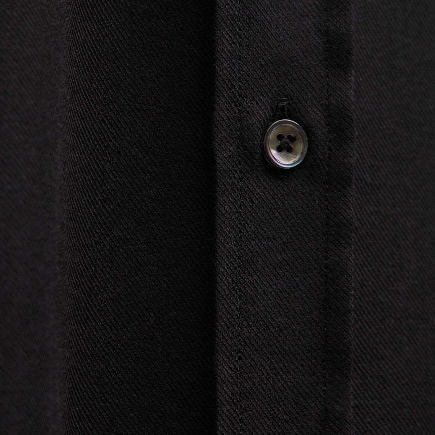 Cotton Cashmere Twill Shirt in Black | James Perse Los Angeles