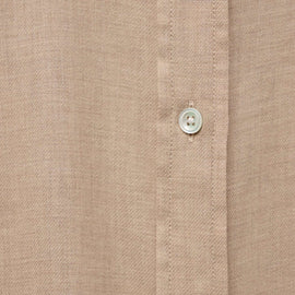 Cotton Cashmere Twill Shirt in Soft Beige | James Perse Los Angeles