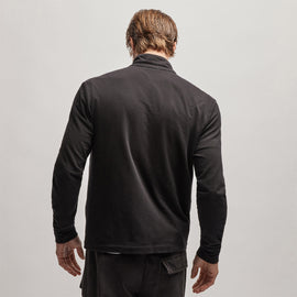 French Terry Zip Up in Black | James Perse Los Angeles