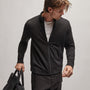 French Terry Zip Up in Black | James Perse Los Angeles
