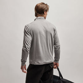 French Terry Zip Up in Silver Grey | James Perse Los Angeles