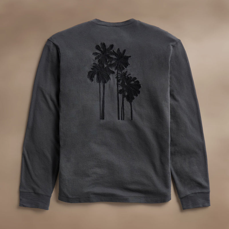 Palm Tree Sweat Top in Magma/Black | James Perse Los Angeles