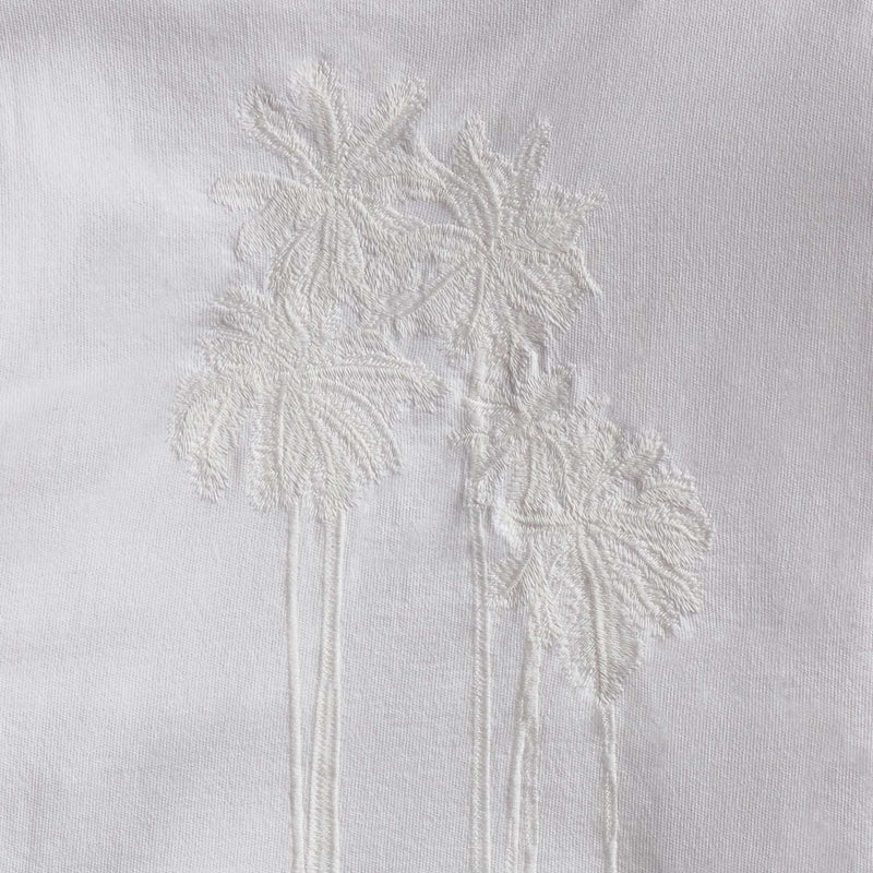 Palm Tree Sweat Top in White/White | James Perse Los Angeles