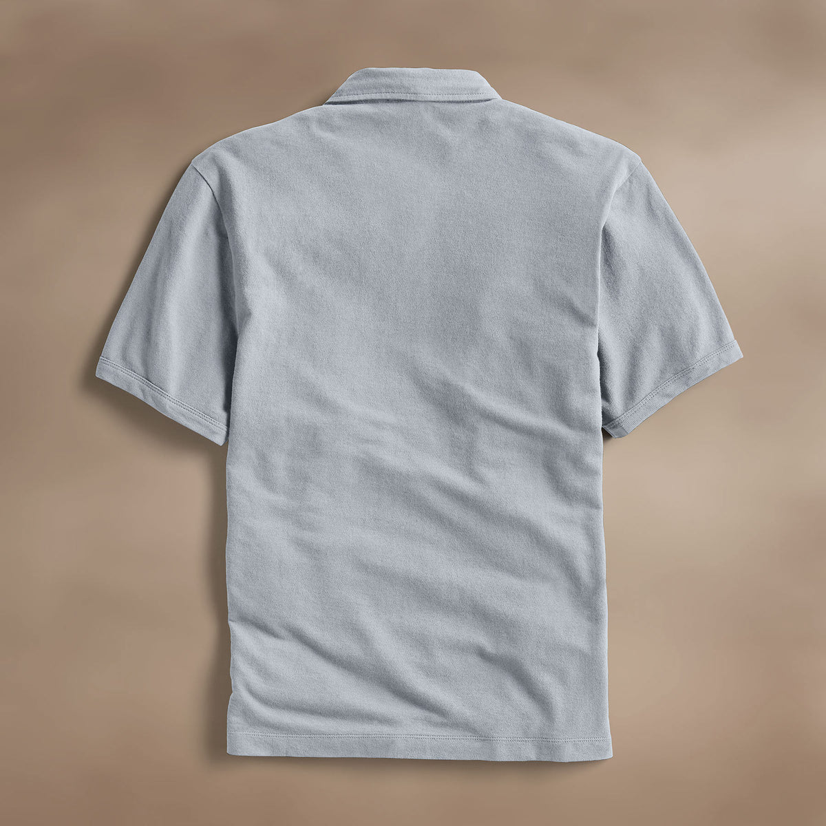 Palm Tree Embroidered Polo - Grey Sky/Magma