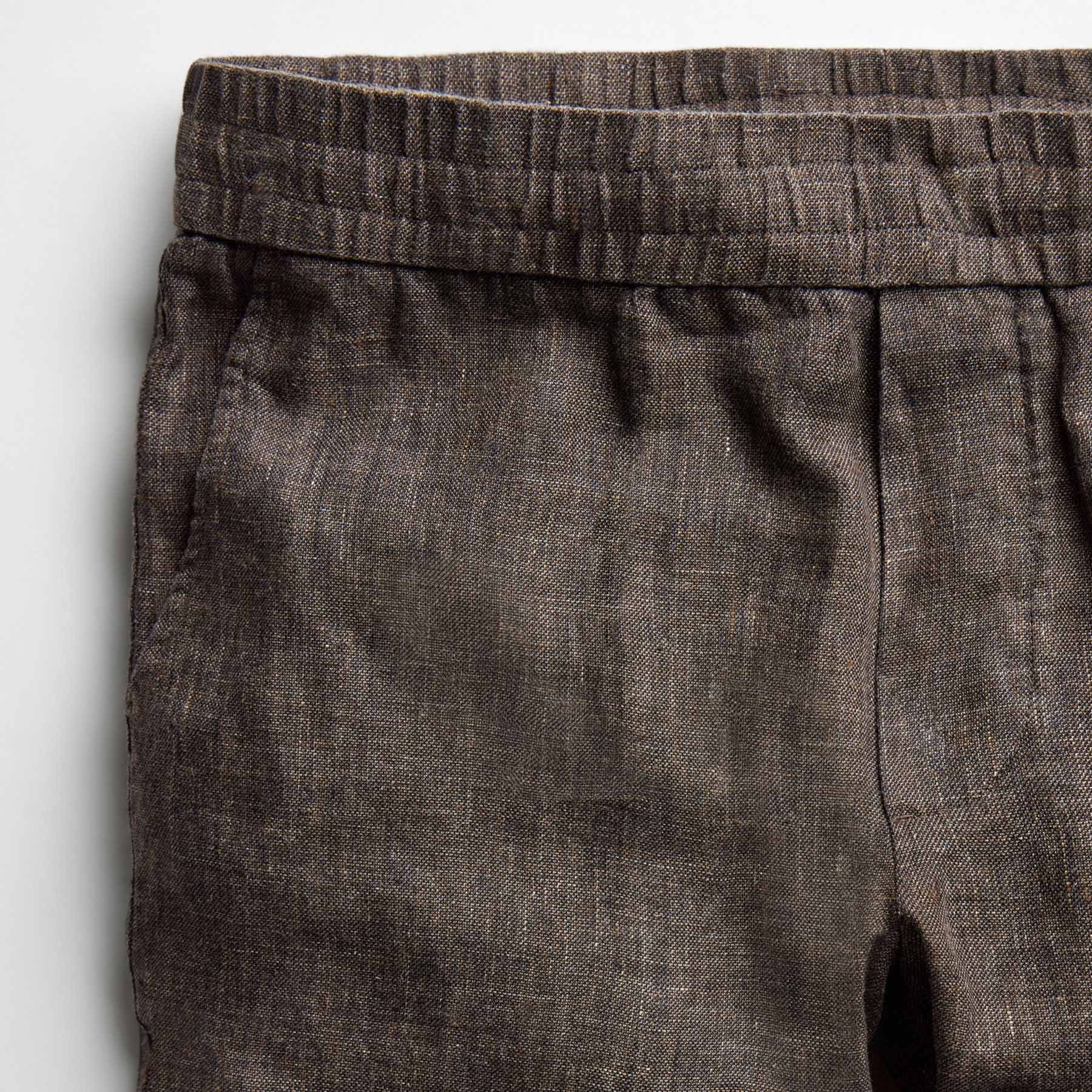 Montecito Linen Trouser in Bark | James Perse Los Angeles