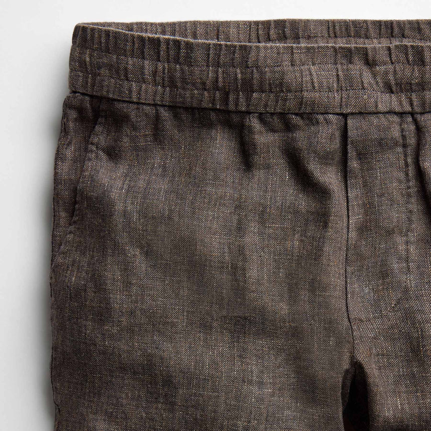 Montecito Linen Trouser in Bark | James Perse Los Angeles