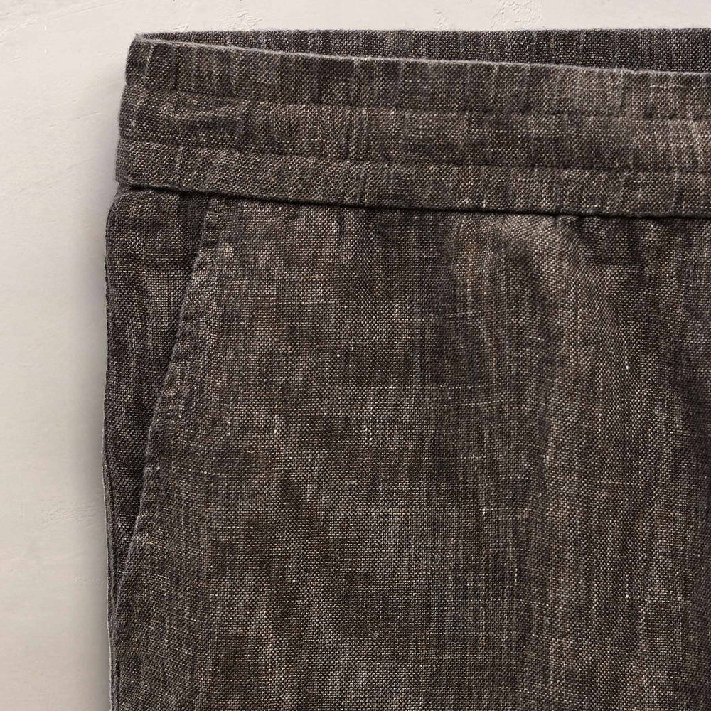 Montecito Linen Trouser in Bark | James Perse Los Angeles
