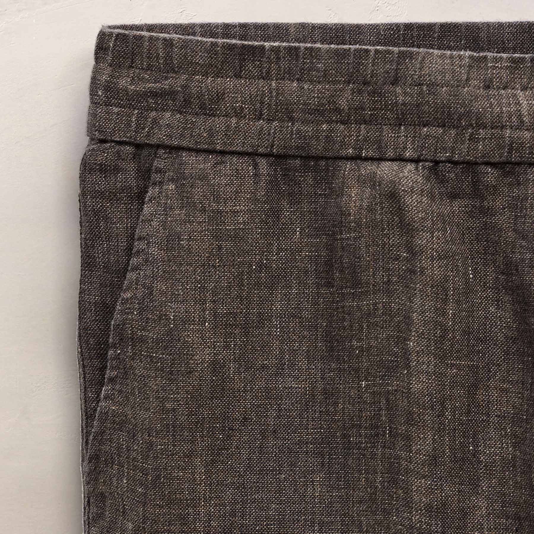 Montecito Linen Trouser in Bark | James Perse Los Angeles