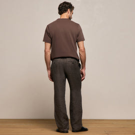 Montecito Linen Trouser in Bark | James Perse Los Angeles