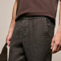 Montecito Linen Trouser in Bark | James Perse Los Angeles