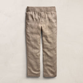 Montecito Linen Trouser in Soft Beige | James Perse Los Angeles