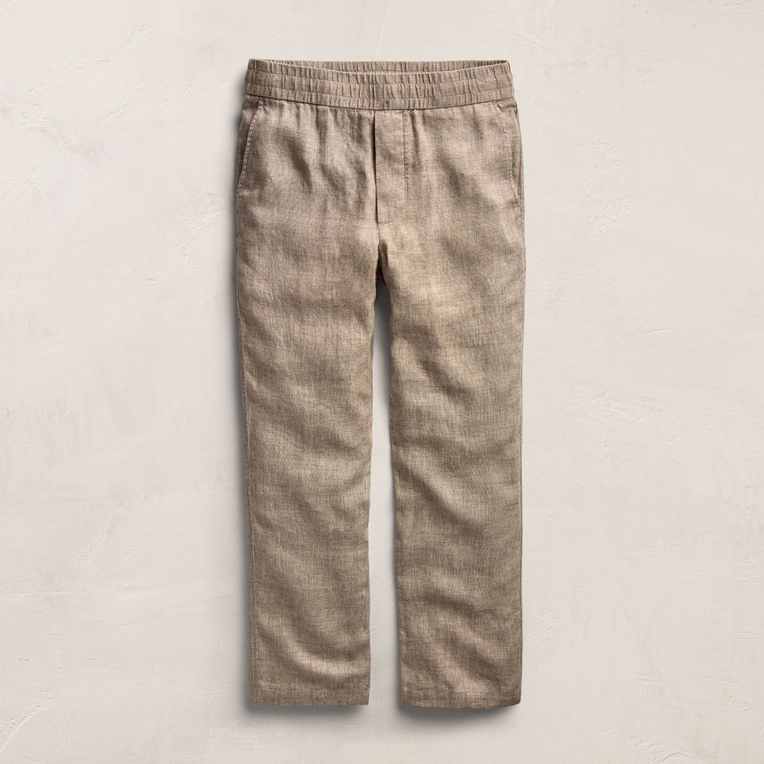 Montecito Linen Trouser in Soft Beige | James Perse Los Angeles