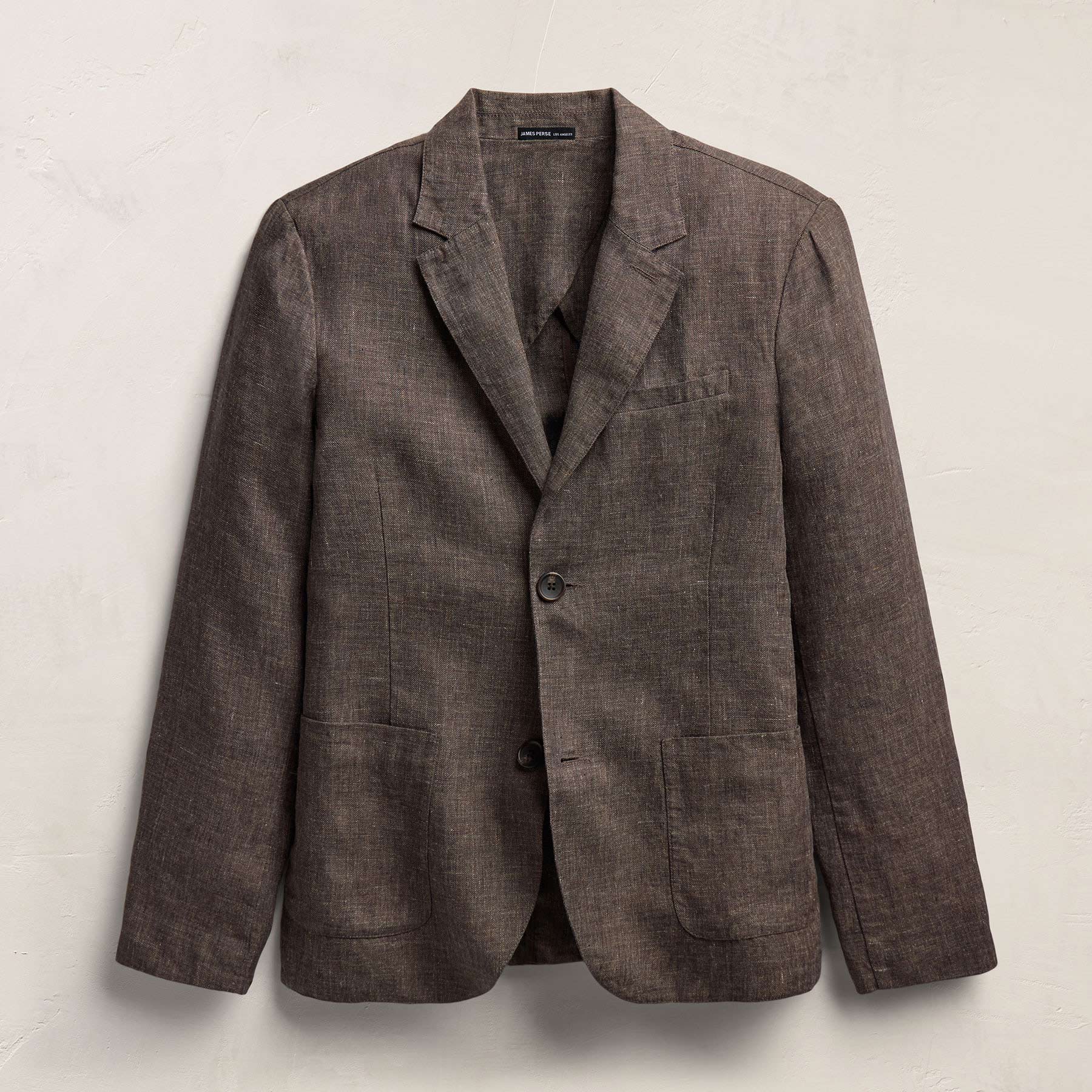 Montecito Linen Blazer in Bark | James Perse Los Angeles