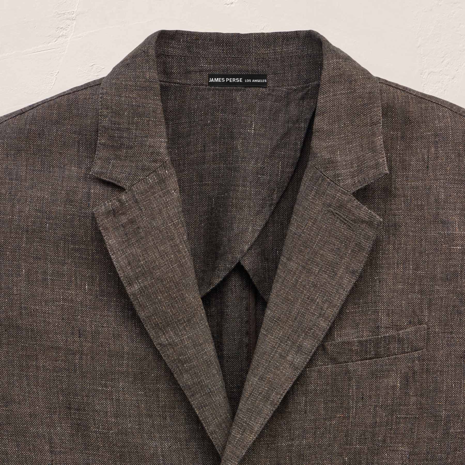 Montecito Linen Blazer in Bark | James Perse Los Angeles