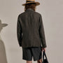Montecito Linen Blazer in Bark | James Perse Los Angeles